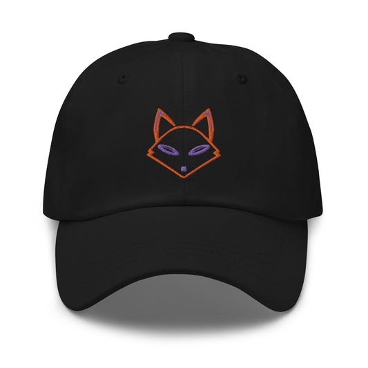 Neon Fox Head Orange - Black Cap