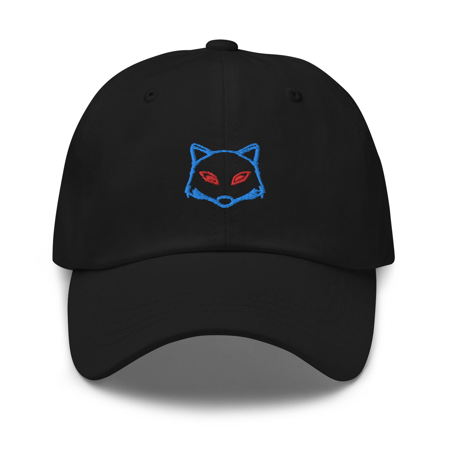Neon Fox Head Blue - Black Cap