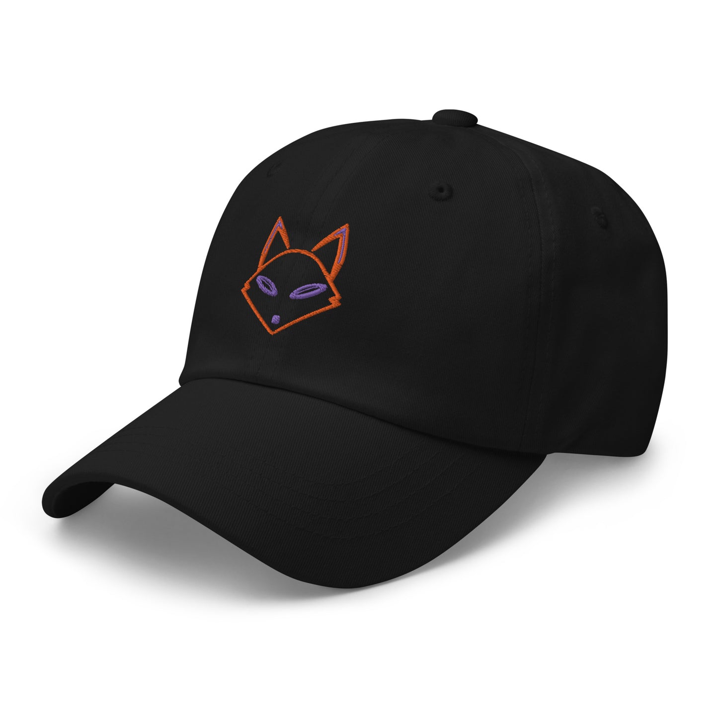 Neon Fox Head Orange - Black Cap