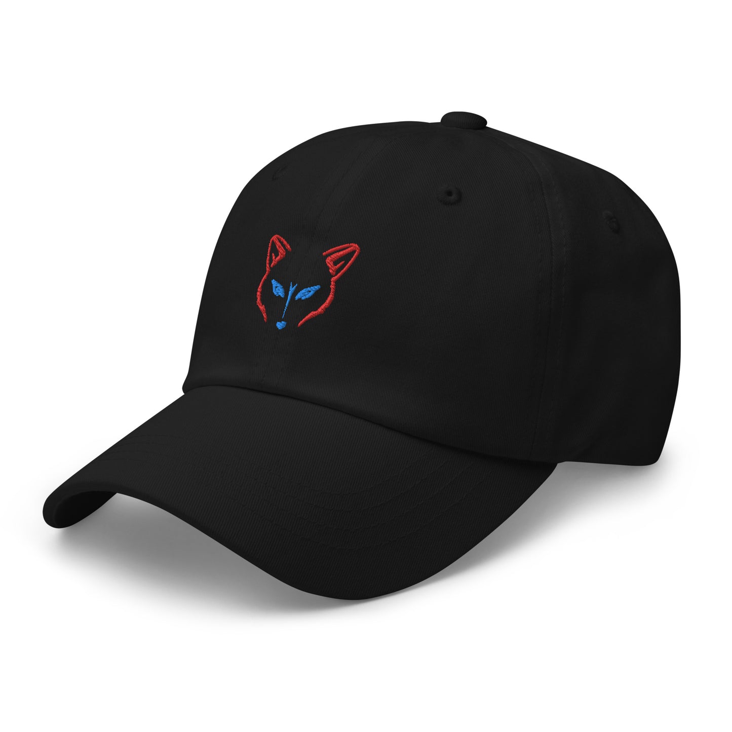Neon Fox Head Red - Black Cap