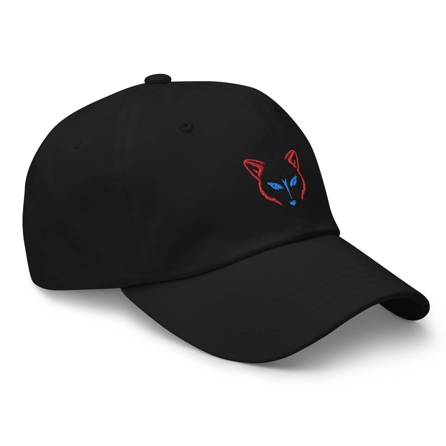 Neon Fox Head Red - Black Cap