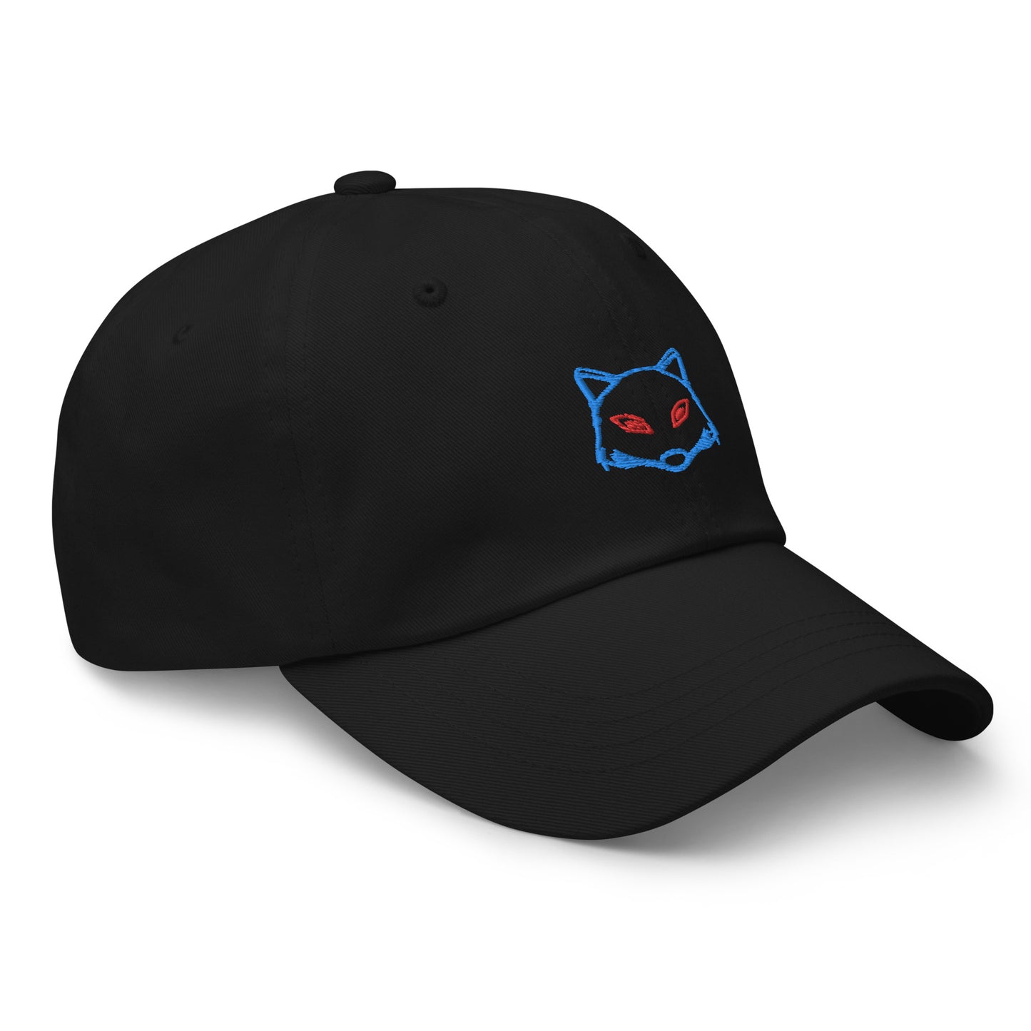 Neon Fox Head Blue - Black Cap