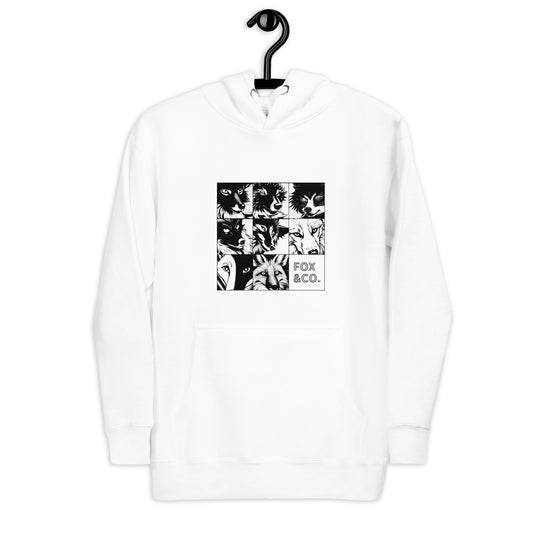 Manga Foxes - White Hoodie