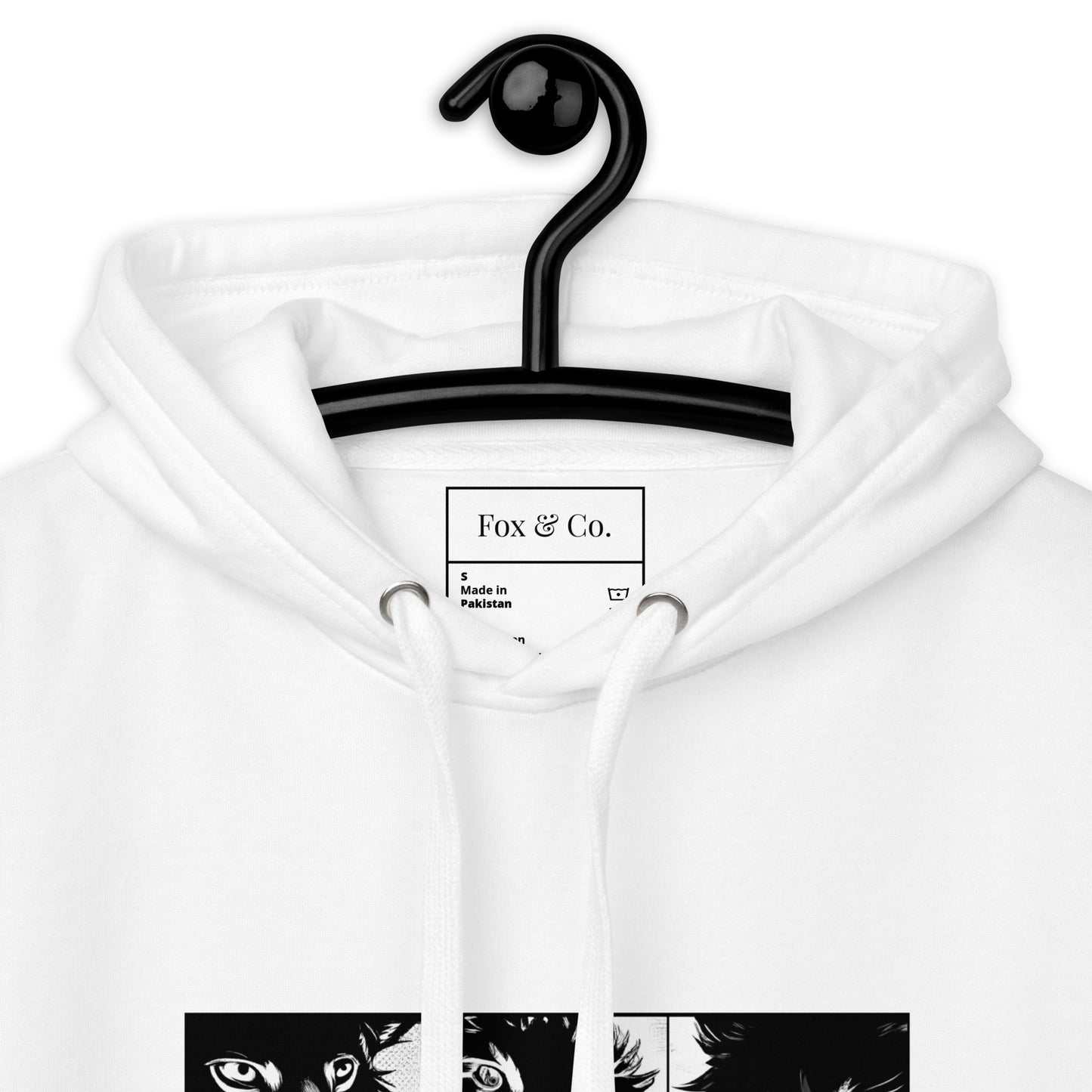 Manga Foxes - White Hoodie