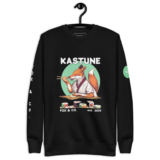 Sushi Fox - Black Sweatshirt