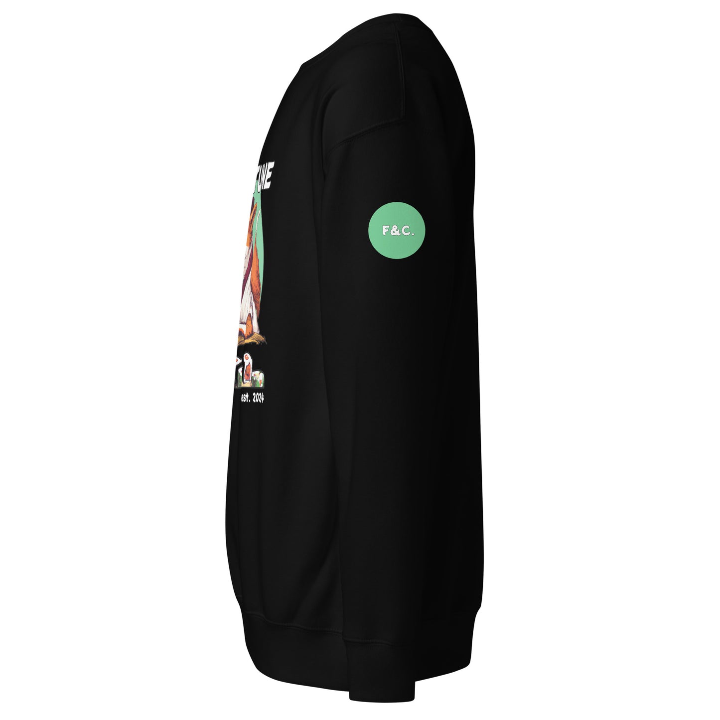 Sushi Fox - Black Sweatshirt